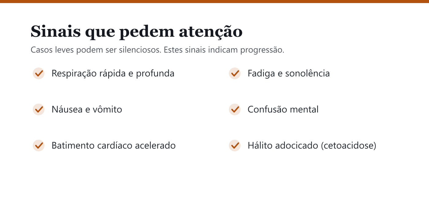 Seis sinais de alerta da acidose metabólica
